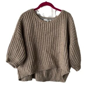 Victoria's Secret boatneck short sleeve sweater 12% wool